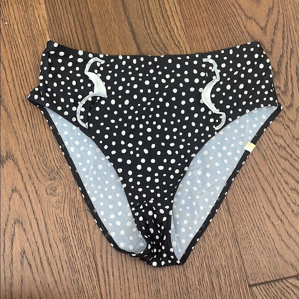 Summersalt Ruffle High Leg High Rise Bikini Bottom - Picture 2 of 4